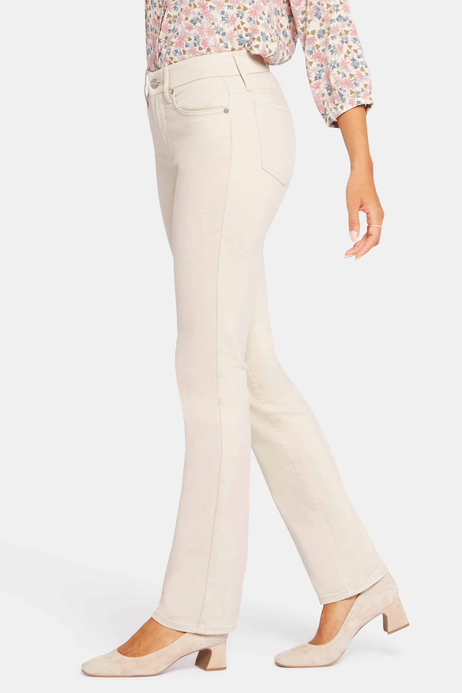 Waist-Match™ Marilyn Straight Jeans In Petite - Feather Tan