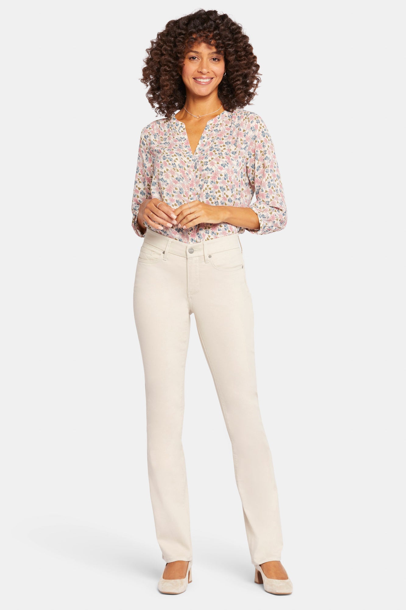 NYDJ Waist-Match™ Marilyn Straight Jeans In Petite  - Feather
