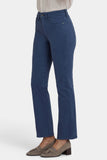 NYDJ Marilyn Straight Jeans In Petite With High Rise And 29" Inseam - Vintage Navy