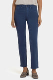 NYDJ Marilyn Straight Jeans In Petite With High Rise And 29" Inseam - Vintage Navy