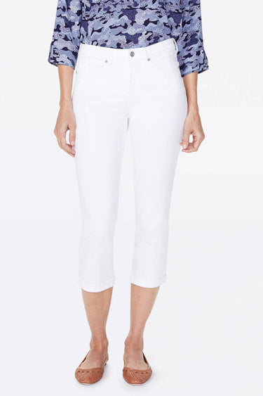 NYDJ Chloe Skinny Capri Jeans In Petite - Optic White
