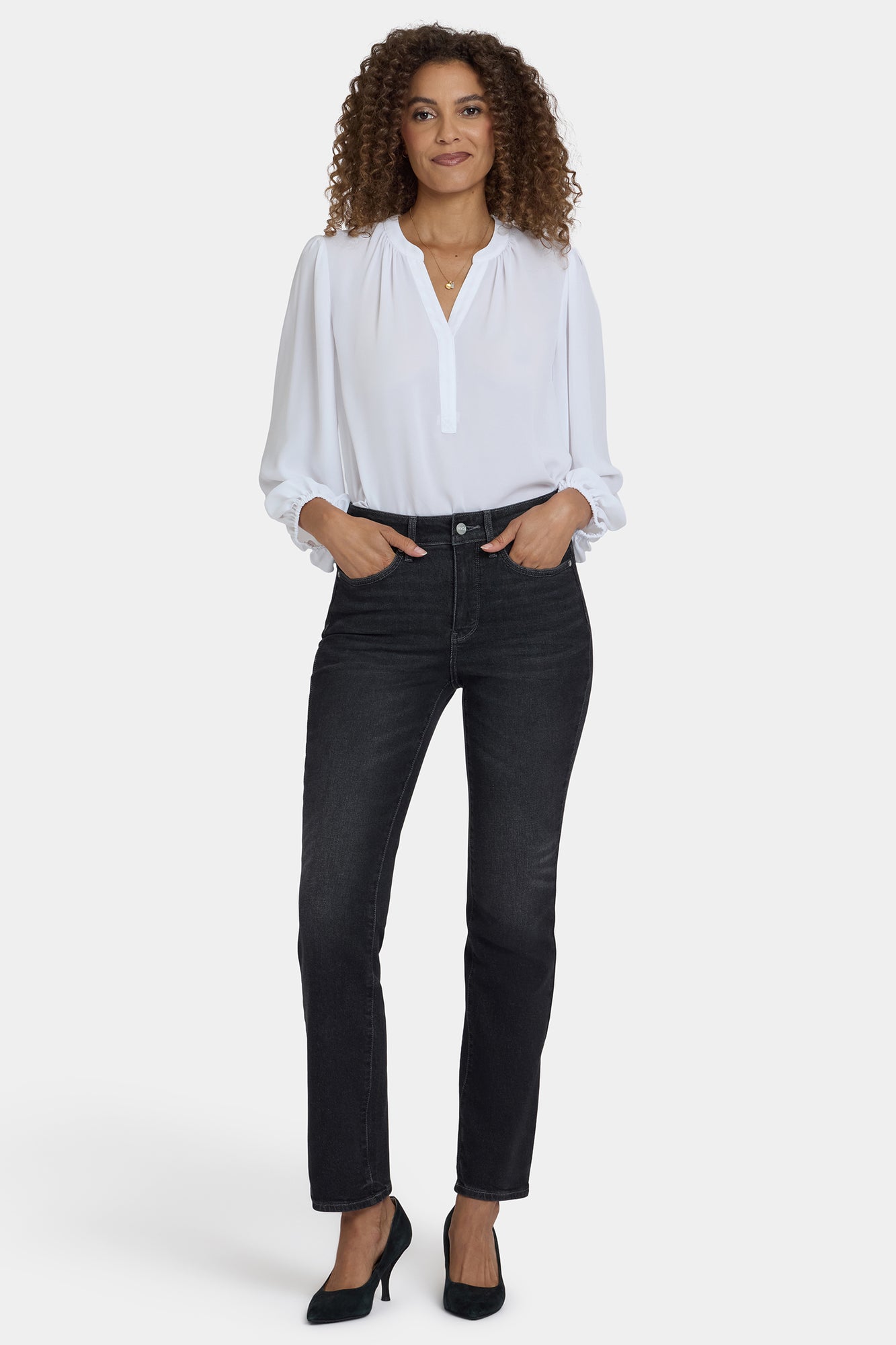 NYDJ Marilyn Straight Jeans In Petite With High Rise And 29