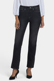NYDJ Marilyn Straight Jeans In Petite With High Rise And 29" Inseam - Paris Lights