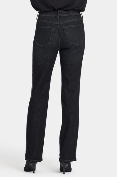NYDJ Marilyn Straight Jeans In Petite With High Rise, Sequins And 29
