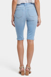 NYDJ Sophie Bike Capri Jeans In Petite With Riveted Side Slits - Canary Beach