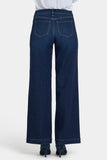 NYDJ Teresa Wide Leg Jeans In Petite With 1 1/2" Hems - Midnight Breeze