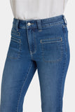 NYDJ Marilyn Straight Jeans In Petite With High Rise, Utility Welt Pockets And 29" Inseam - Romantic Indigo