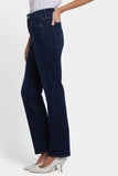 NYDJ Marilyn Straight Jeans In Petite With High Rise And 29" Inseam - Midnight Breeze