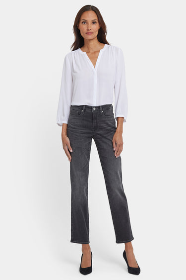 NYDJ Sheri Slim Jeans In Petite With High Rise - Gloomy Marais