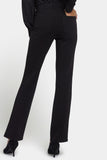 NYDJ Vegan Stretch Leather Marilyn Straight Pants In Petite Sculpt-Her™ Collection - Black