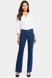 NYDJ Blake Slim Flared Jeans In Petite With High Rise - Quinn