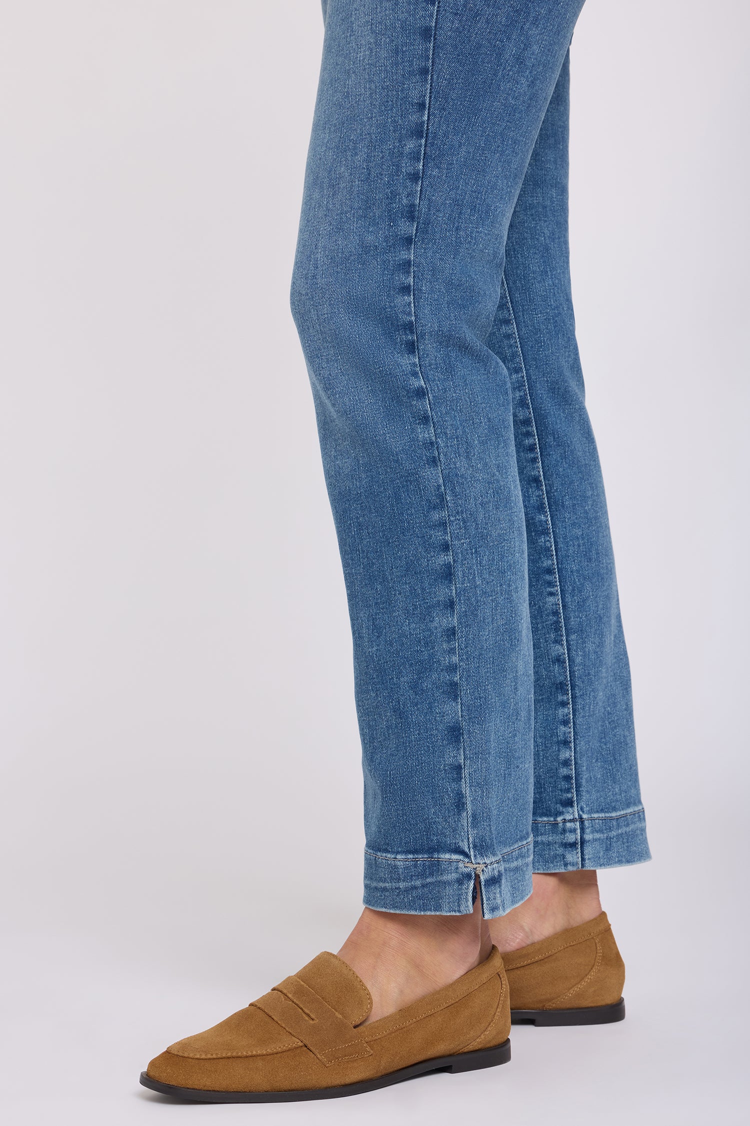 Sheri Slim Straight Ankle Jeans In Petite In Re-New™ Denim With