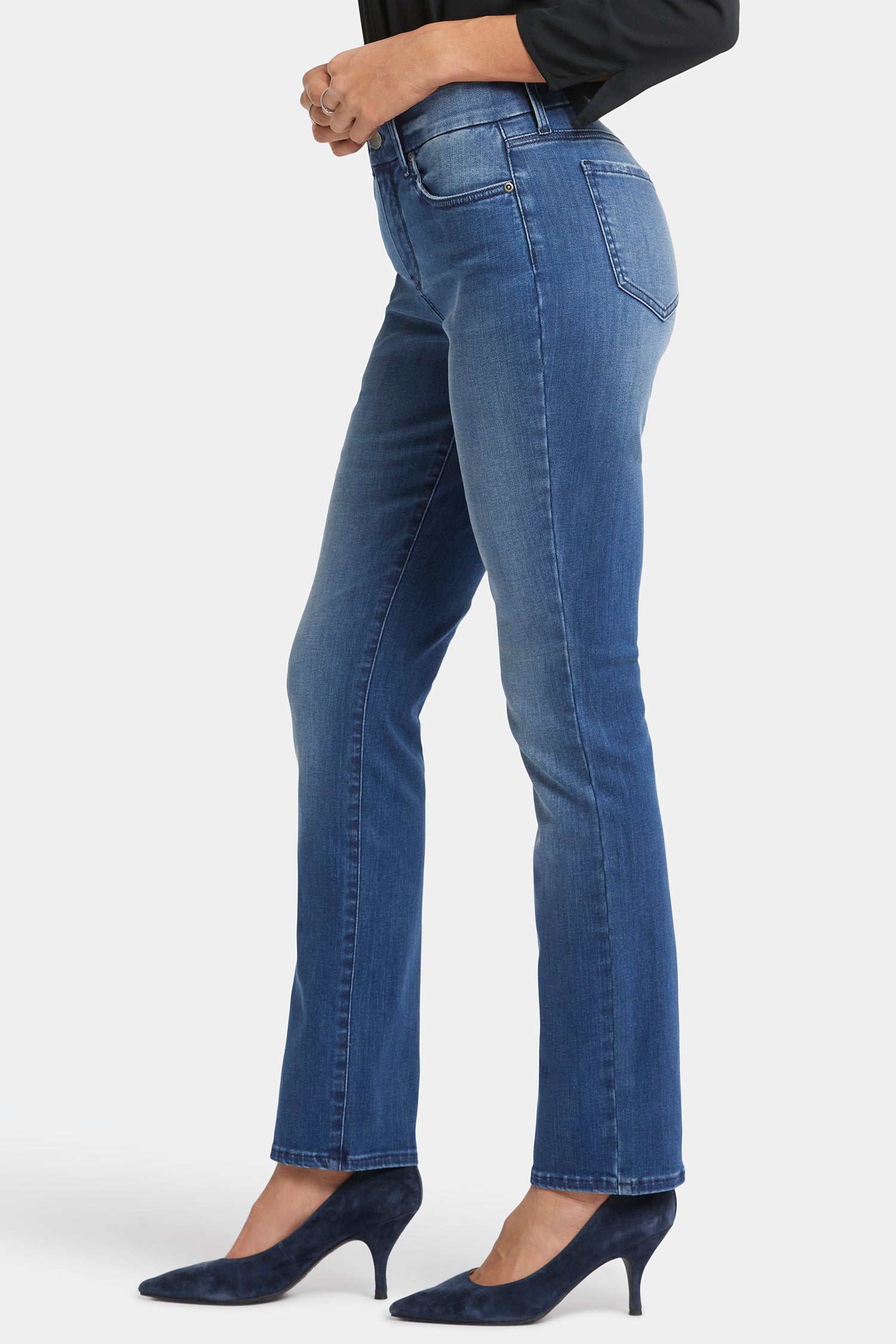 Waist-Match™ Sheri Slim Jeans In Petite - Cascade Wave Blue