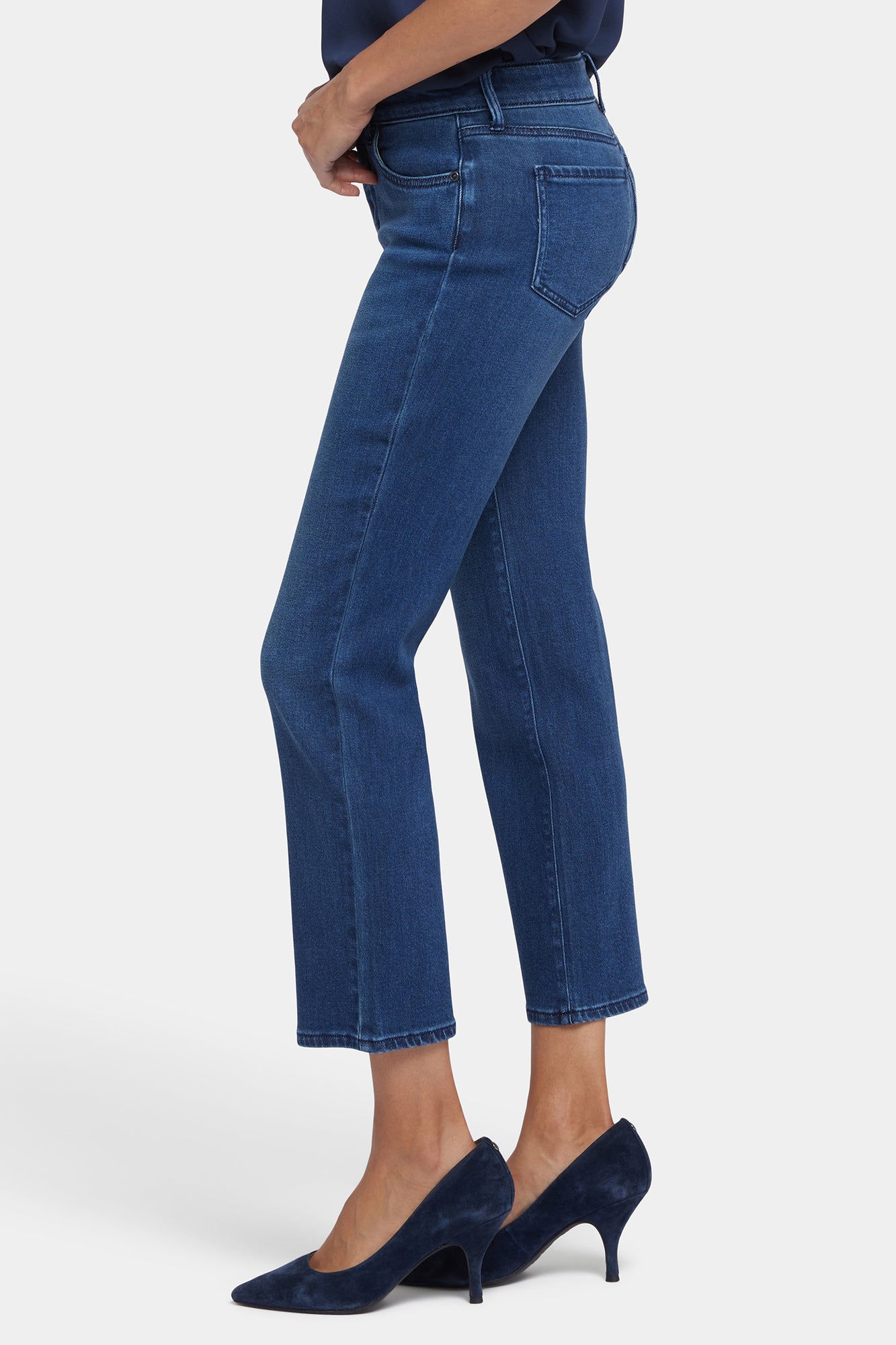 NYDJ Marilyn Straight Ankle Jeans In Petite In Soft-Contour Denim™ - Ibiza Blues
