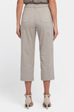 NYDJ Utility Pants In Petite In Stretch Twill With High Rise - Saddlewood
