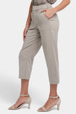 NYDJ Utility Pants In Petite In Stretch Twill With High Rise - Saddlewood