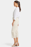 NYDJ Utility Pants In Petite In Stretch Twill With High Rise - White Creek