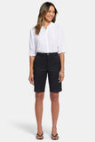 NYDJ Bermuda Shorts In Petite In Stretch Twill - Black