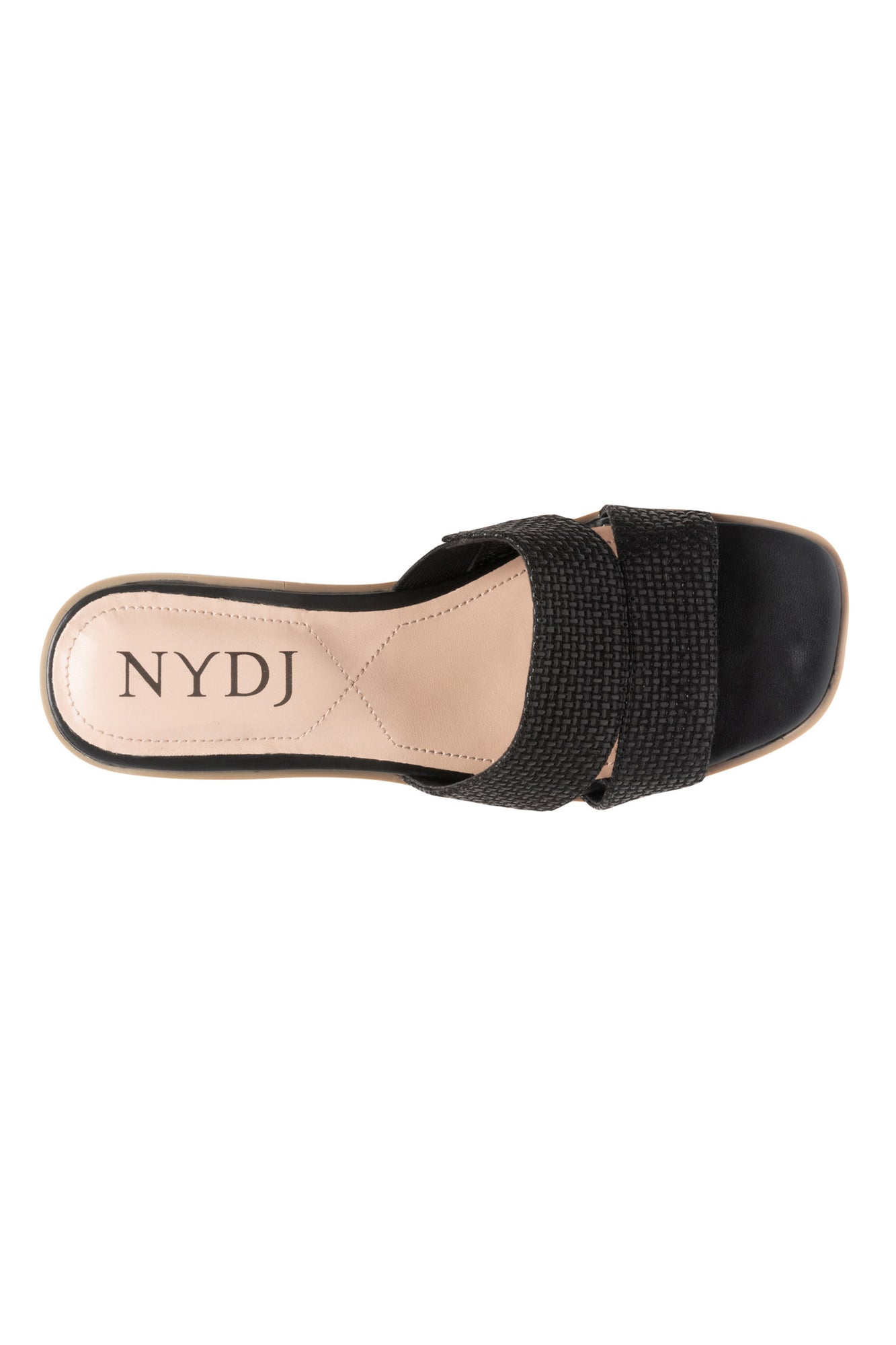 NYDJ Raizy Wedge Sandals In Jute - Black