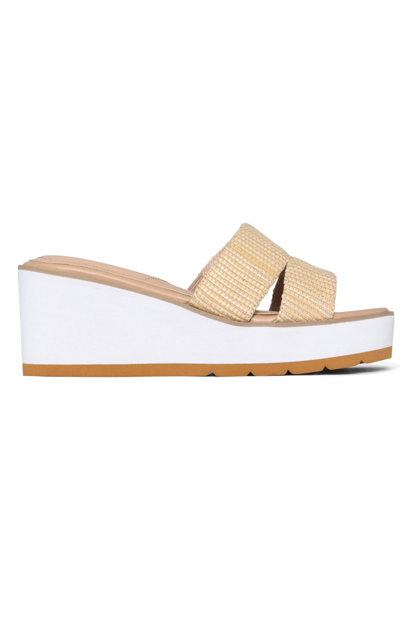 NYDJ Raizy Wedge Sandals In Jute - Ecru