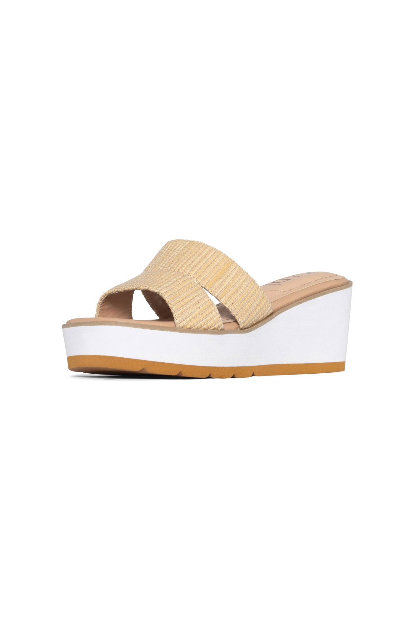 NYDJ Raizy Wedge Sandals In Jute - Ecru