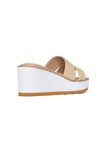 NYDJ Raizy Wedge Sandals In Jute - Ecru