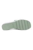 NYDJ Reesie Wedge Sandals In Tumbled Leather - Jade