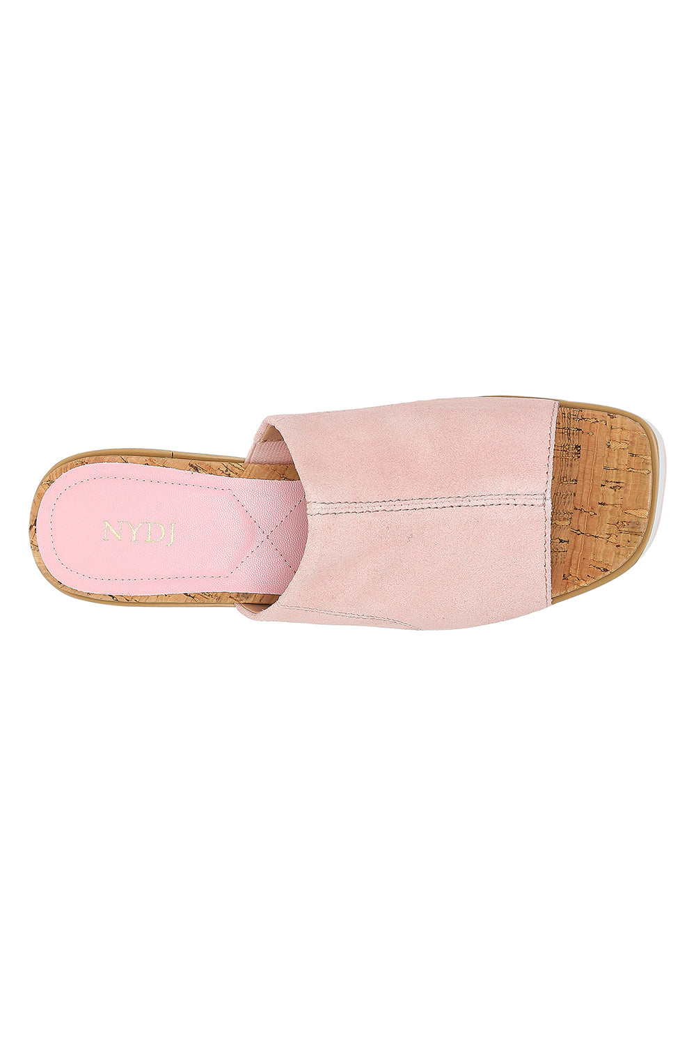 NYDJ Rysa Wedge Sandals In Kid Suede - Rose