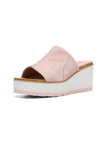 NYDJ Rysa Wedge Sandals In Kid Suede - Rose