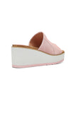 NYDJ Rysa Wedge Sandals In Kid Suede - Rose