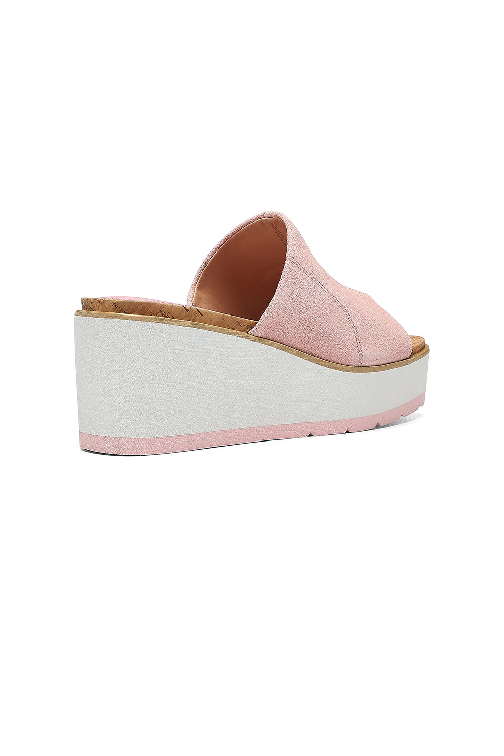 NYDJ Rysa Wedge Sandals In Kid Suede - Rose