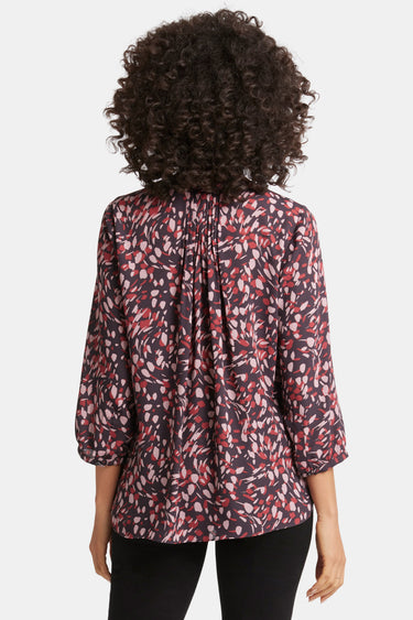 NYDJ Pintuck Blouse - Perla Plum