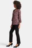 NYDJ Pintuck Blouse - Perla Plum