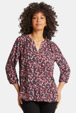 NYDJ Pintuck Blouse - Perla Plum