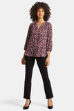 NYDJ Pintuck Blouse - Perla Plum