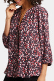 NYDJ Pintuck Blouse - Perla Plum