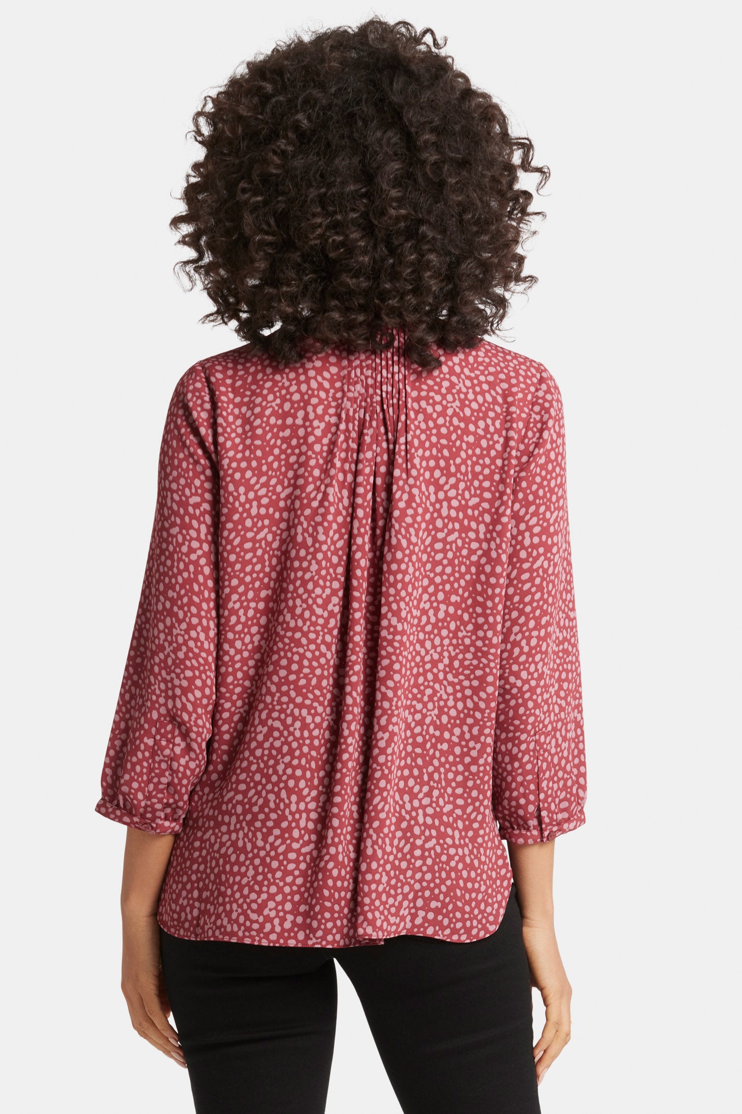 Pintuck Blouse - Wild Dots