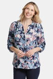 NYDJ Pintuck Blouse - Cloud Nine