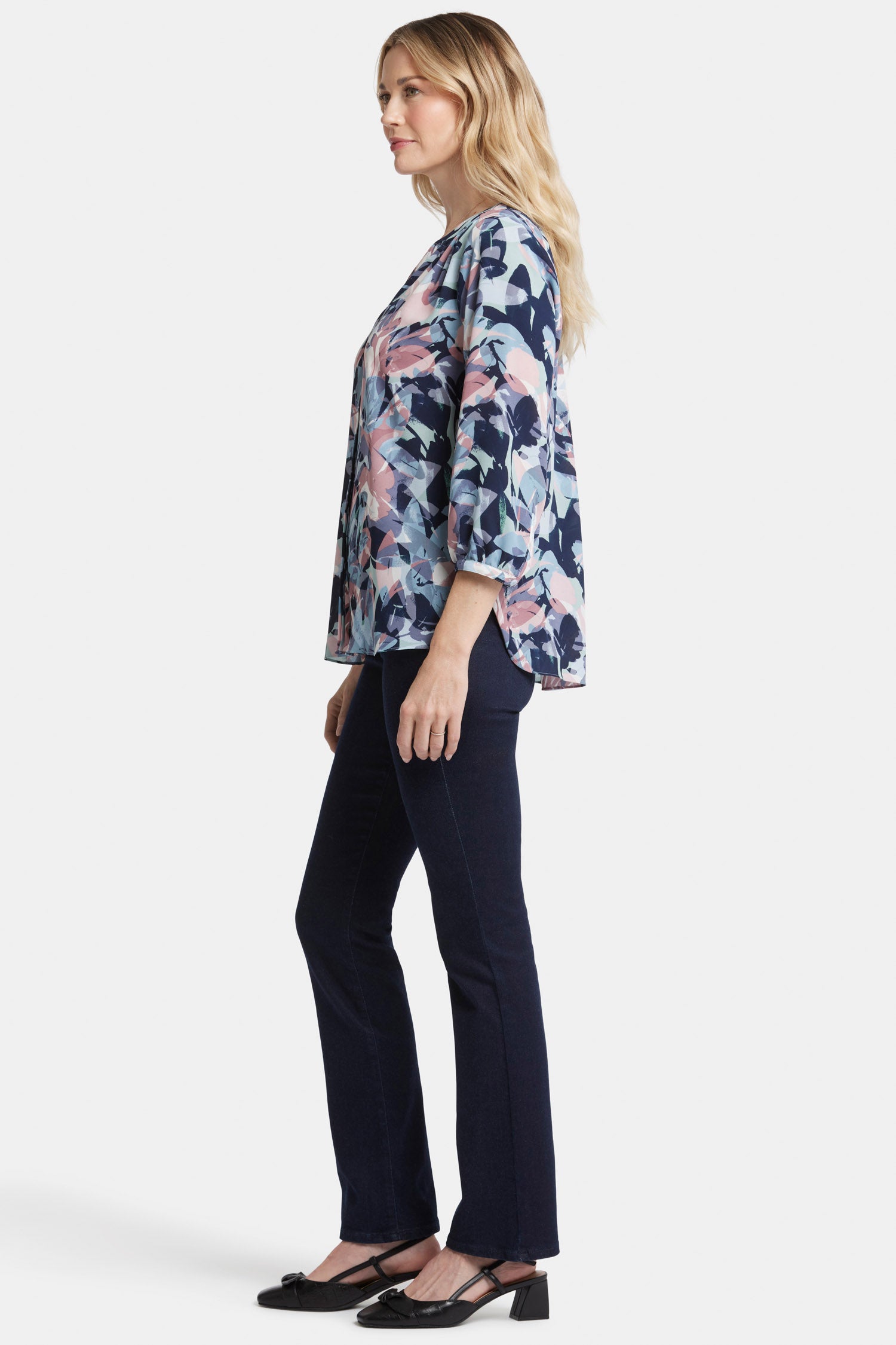 Cutout Round Neck Petal Sleeve Blouse – Country Club Prep
