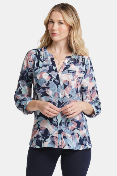 NYDJ Pintuck Blouse - Cloud Nine