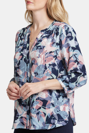 NYDJ Pintuck Blouse - Cloud Nine