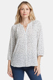 NYDJ Pintuck Blouse - Sprinkle Dots
