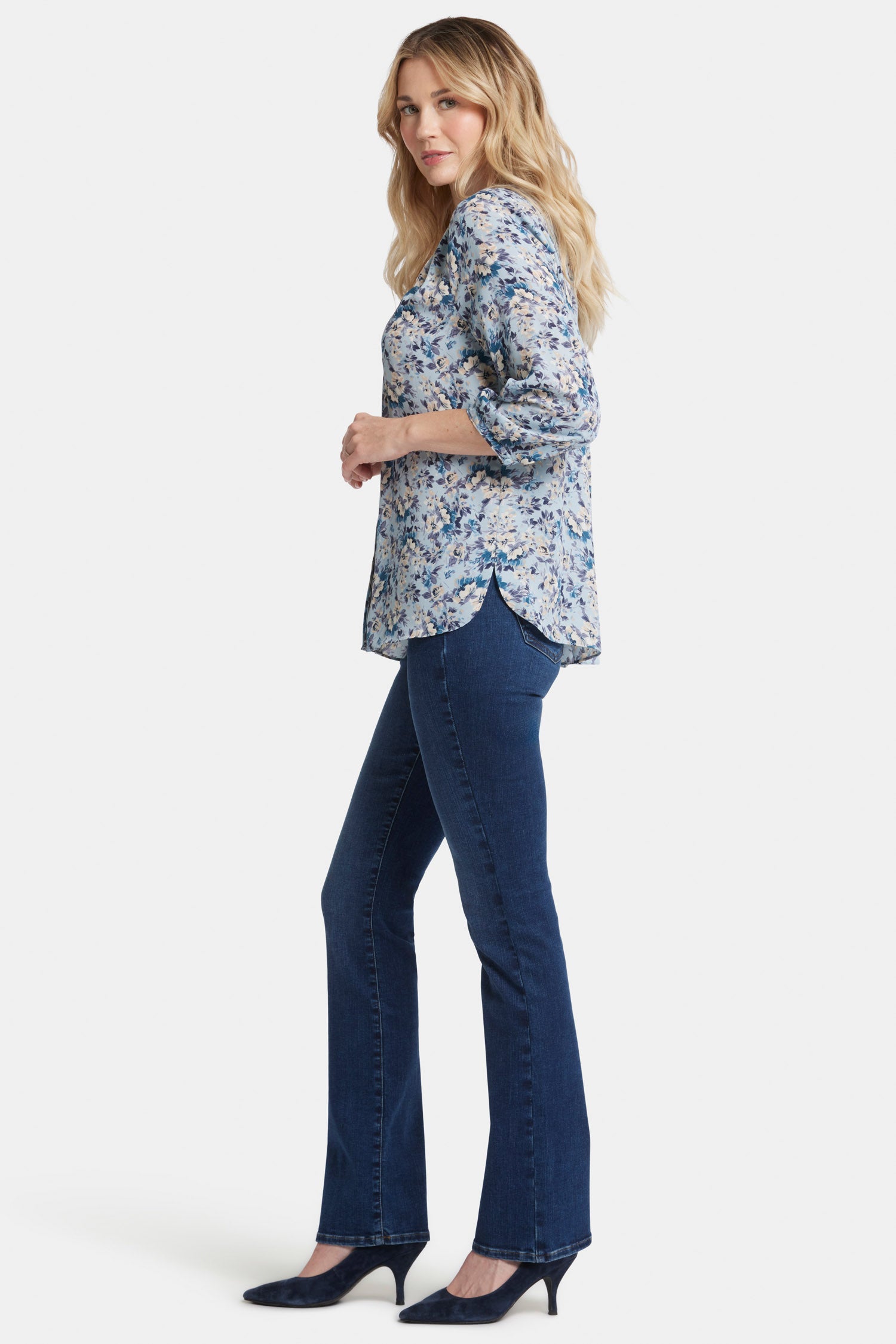 Pintuck Blouse - Alpine Valley Multi | NYDJ