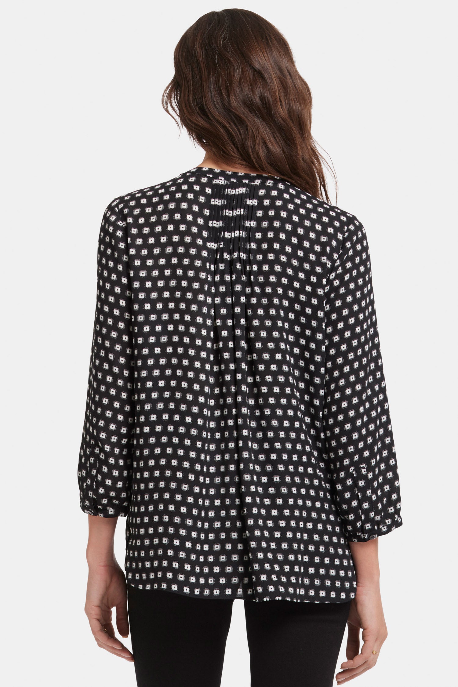Pintuck Blouse - Pearl Medallion Multi | NYDJ