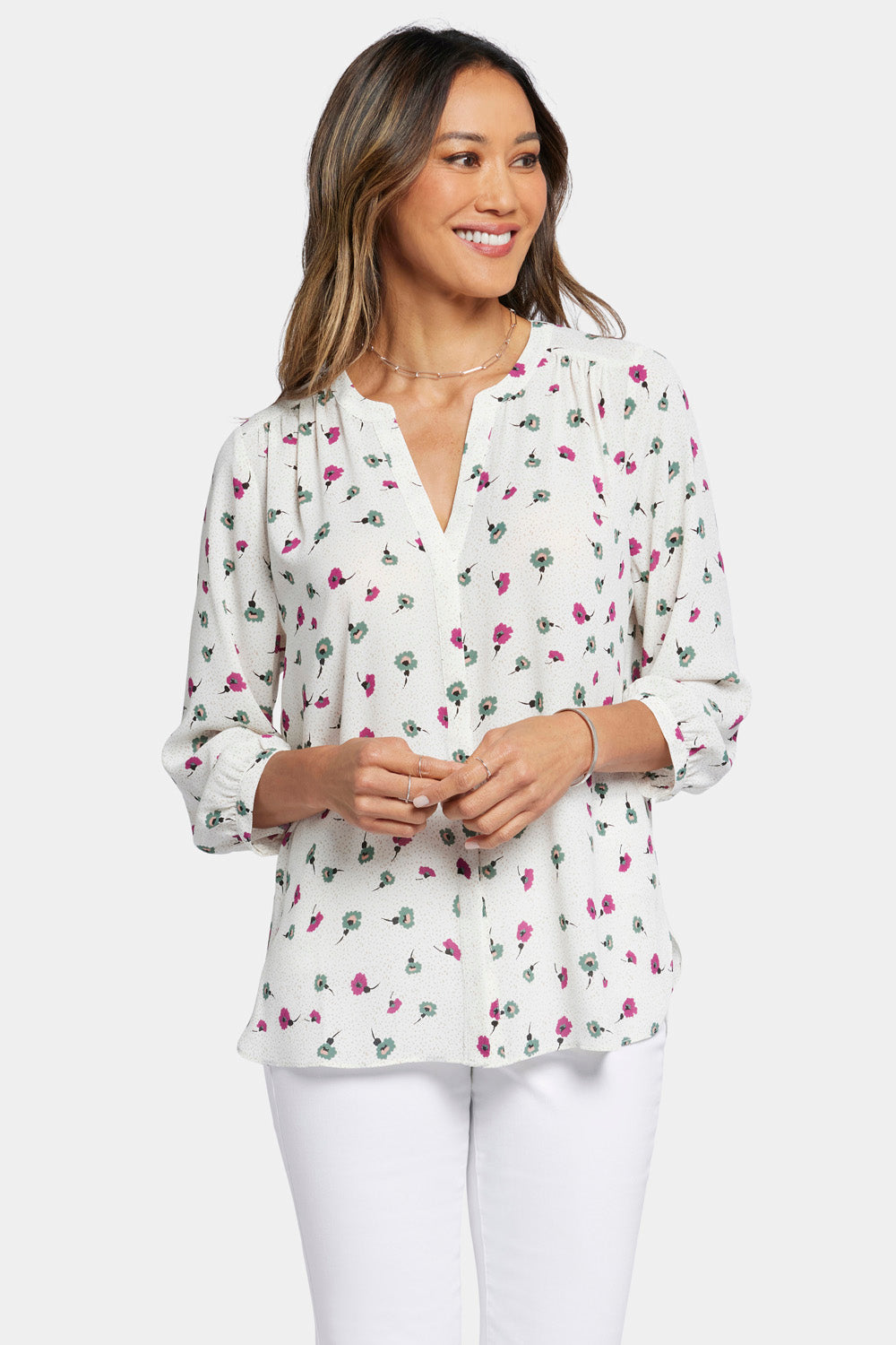 Pintuck Blouse - Leonida White | NYDJ