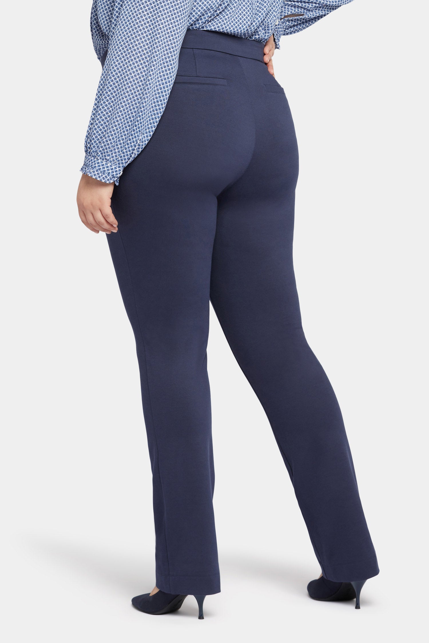 navy blue dress pants womens plus Women's Plus Size Suit Two Piece Outfits Business Office Blazer and Pants Suit Set