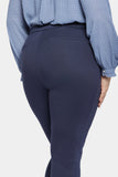 NYDJ Slim Trouser Pants In Plus Size In Ponte Knit - Oxford Navy