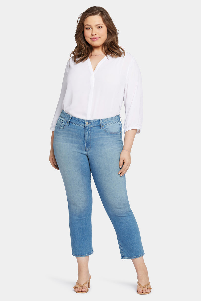 NYDJ Marilyn Straight Ankle Jeans In Plus Size - Mesmerize