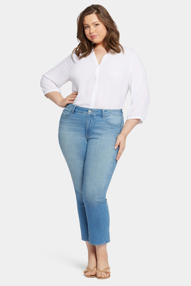 NYDJ Marilyn Straight Ankle Jeans In Plus Size - Mesmerize