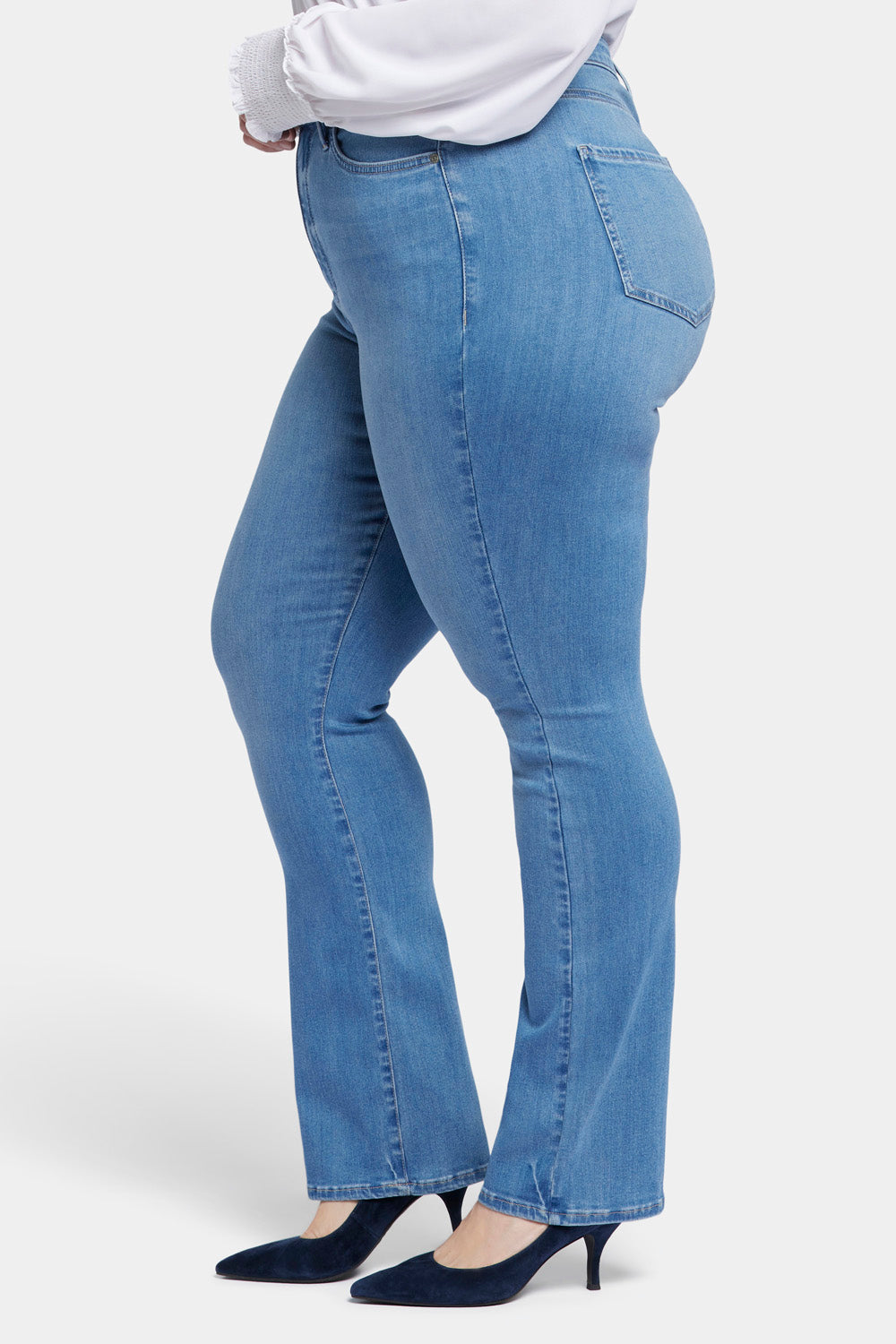 Billie Mini Bootcut Jeans In Plus Size In Sure Stretch® Denim With High  Rise - Nottinghill Blue